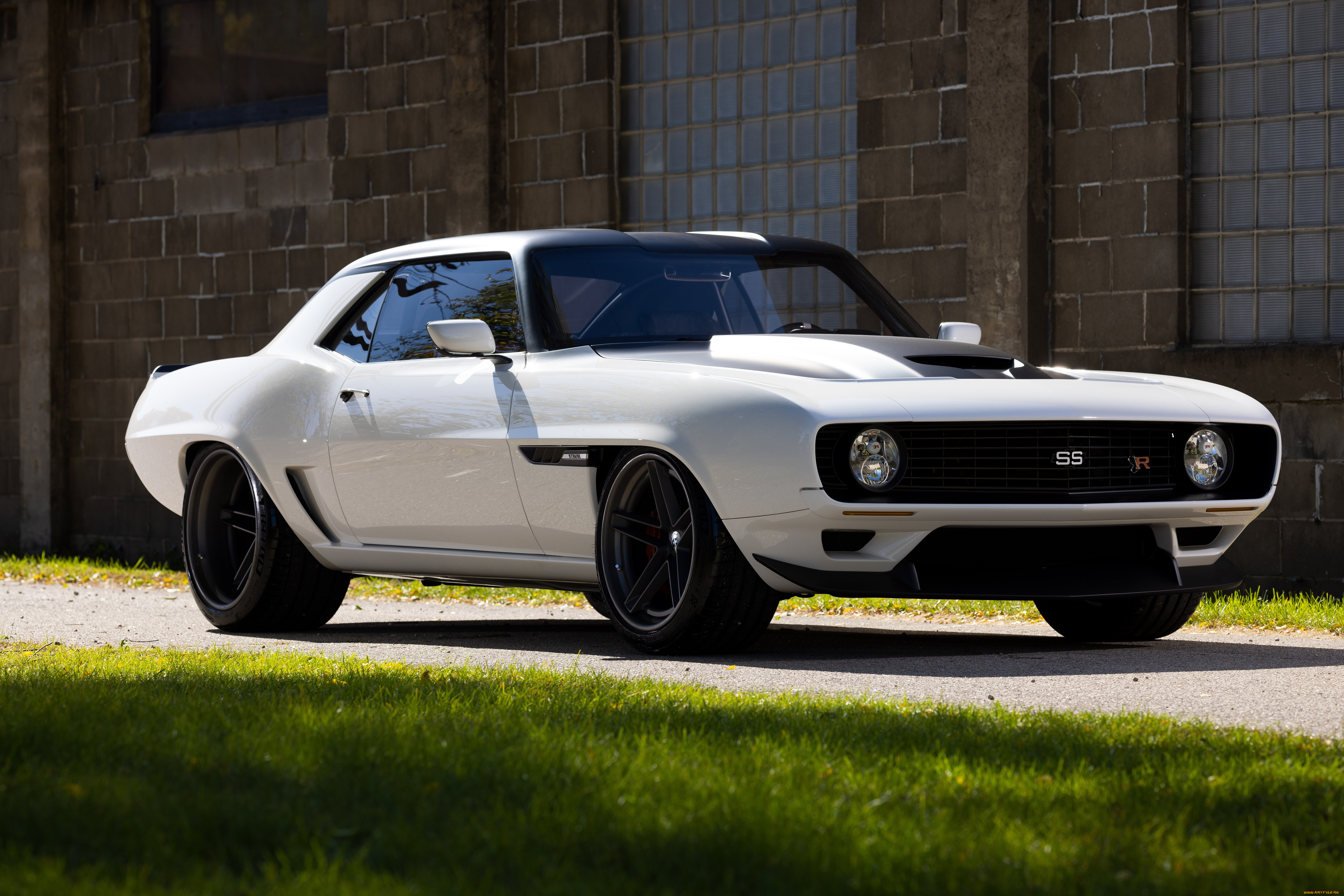 , camaro, chevrolet, 1969, white, muscle, car, sema, ringbrothers, 2022, strode